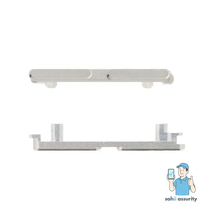 Volume Side Button Outer for Motorola Edge 50 Pro Silver